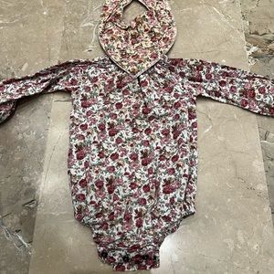 Floral Romper and Bib by “Something by Line Vind”